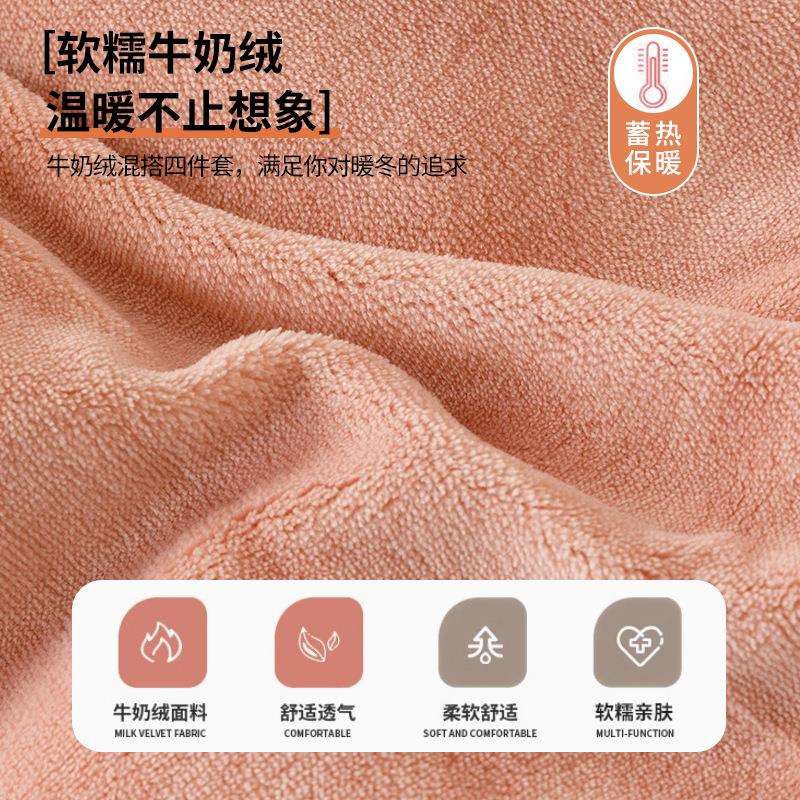 冬季双面牛奶珊瑚绒被套单件150x200x230单独加绒法兰绒床单被罩4