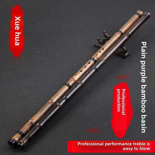 【薛华】洞箫手工精品专业一节素箫G调F调 八孔 六孔紫竹箫萧乐器