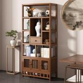 复古博古架中式 茶柜置架物客厅靠墙非木架博大物实多宝阁摆件展示