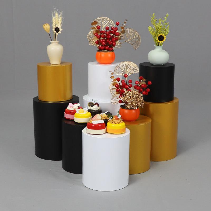 跨境婚礼圆柱体蛋糕架派对宴会装饰布置甜品台橱窗创意展示架摆件
