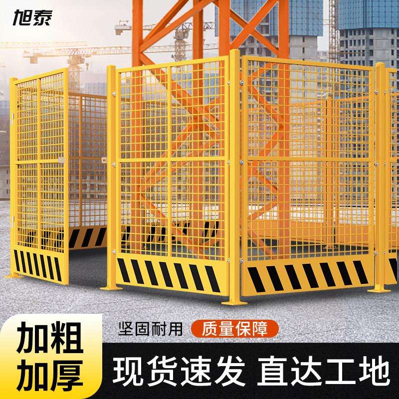 工地塔吊防攀爬装置定型化施工围栏加厚款塔吊防护棚带门带立柱工