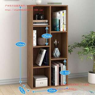 简约现代书桌架落地置物架架简易学SVT生组合面桌柜上落地儿童书