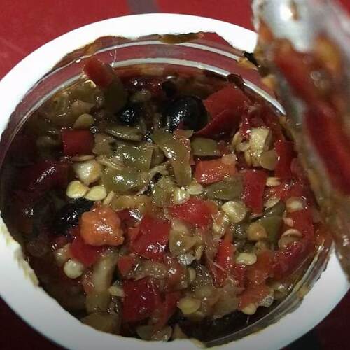 正宗锅谷仔剁辣椒辣椒酱香辣下饭菜湖南特产双色小米椒瓶装200g2