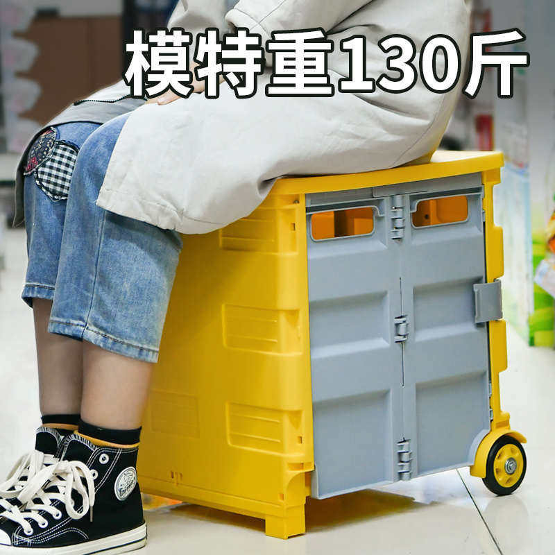 小推车家用购物折叠上楼爬楼梯轻巧伸缩式简易拉杆箱简便买菜车