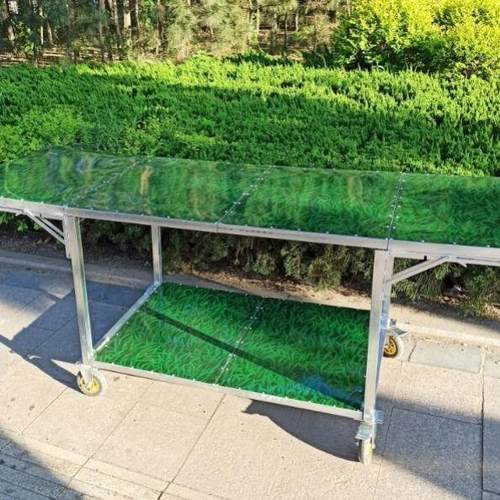 折服叠推车带轮摆摊夜市可叠93收纳拆折装功能地摊装多承重铁质货