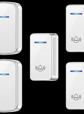 三拖二W906（不直流无门铃家线距用远离音数码乐别墅门铃黑色呼叫