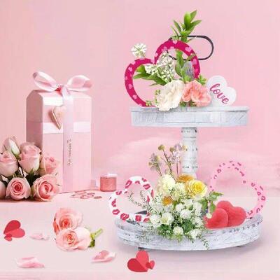 Valentine Day Tiered Tray Decoration Home Decor for