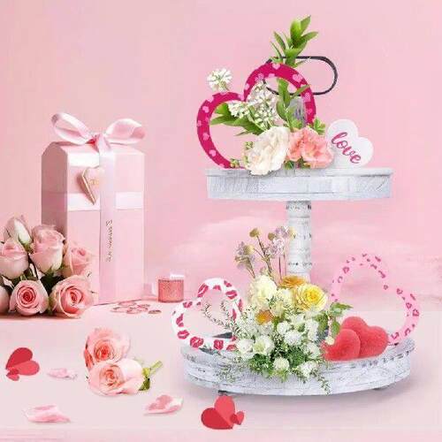 Valentine Day Tiered Tray Decoration Home Decor for