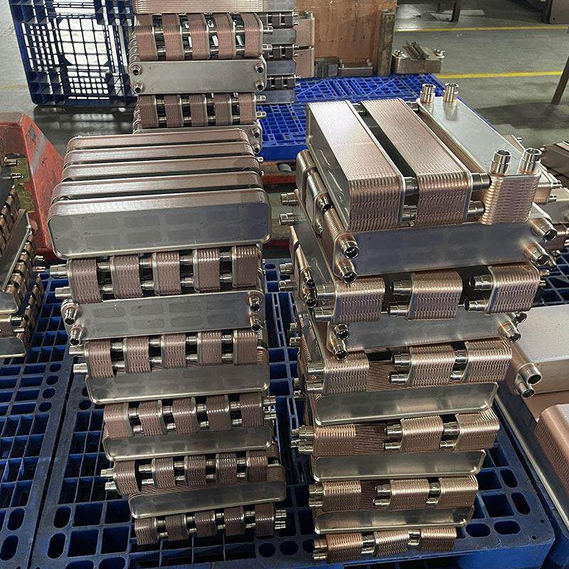 钎焊板式换热器 冷凝蒸发器 不锈钢板换 空调热泵冷水机 氟水制冷