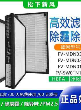 适用新风系统FV-MDN011/021/031/FV-SW01N1C高效HEPA过滤网