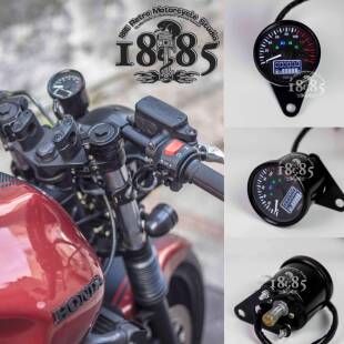 CB400覆古改装仪表机械里程表液晶多功能油量表总成通用机车CG