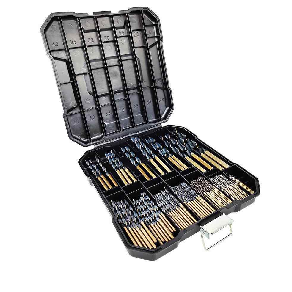 麻花钻头手电钻钻头套装不锈钢打孔钢铁金属合金钻头1-10mm超硬