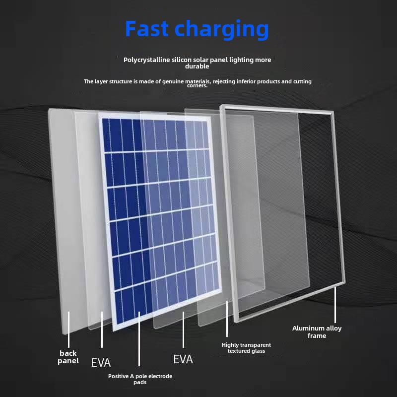 太阳能光伏板太阳能发电板6V6W12W15W20W25W30W为3.2V3.7V电池充