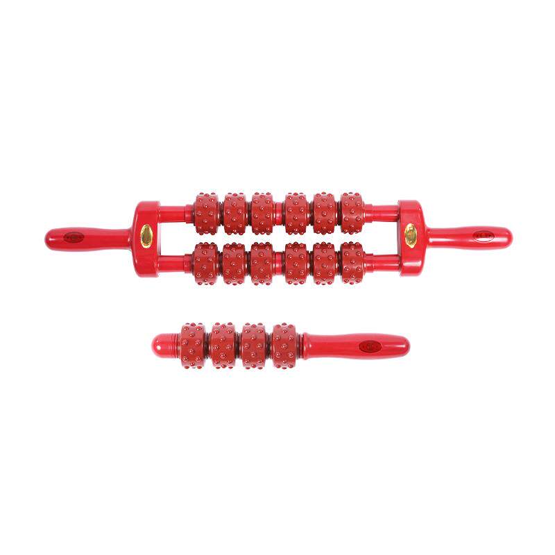 高档经疏通锤磁疗棒按摩棒易筋按摩棒磁络力背颈瑜伽椎滚轮按摩棒