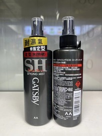 香港 GATSBY杰士派定型喷雾水 耐湿气特硬 持久定型水180ml