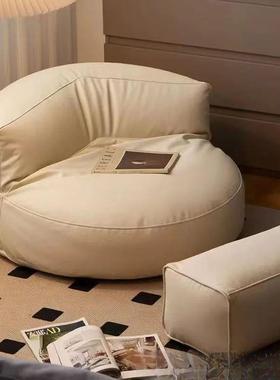 懒人沙发阳台可躺可睡榻榻米坐垫小户型卧室黑色网红单人沙发椅子