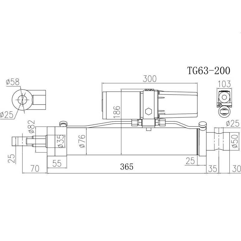 微型推杆电机厂家 电动液压推杆 举升机 液压缸 大顶力