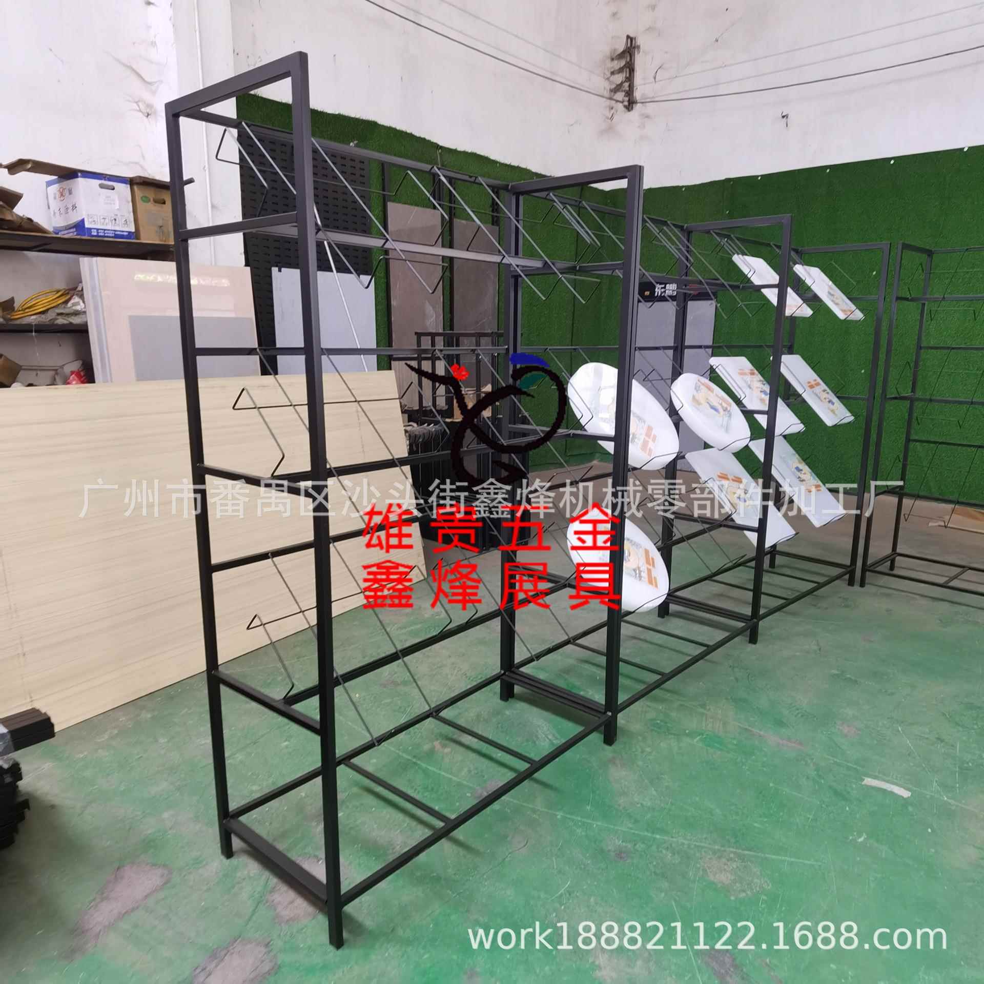 瓷砖易风展示XFT-001架石材石头纳展示收层架玻璃屏架花岗简石展