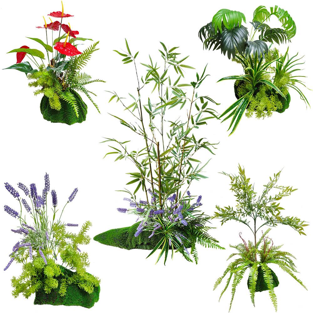 网红打卡背景装饰绿植景观田园橱窗道具店铺展厅走廊彷生绿植布景