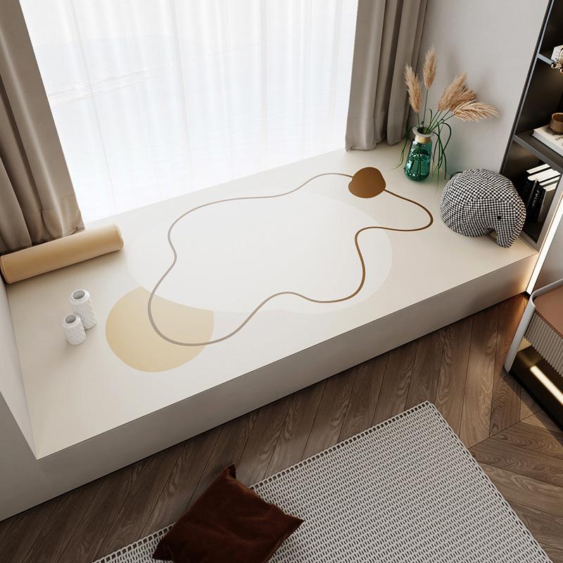 日式防水防滑皮革窗台垫可擦免洗阳台坐垫可裁剪四季通用飘窗垫