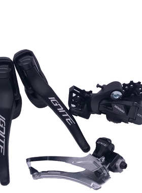 SENSAH顺泰18速公路车变速器2x9速指拨手变变把前拨后拨兼SHIMAN0