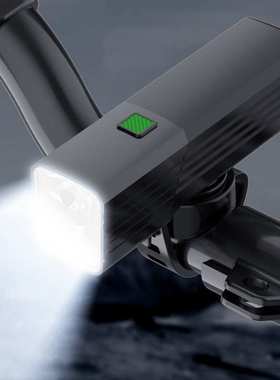 德规自行车灯防眩光夜骑900LM远射前灯可近光远光山地车骑行灯