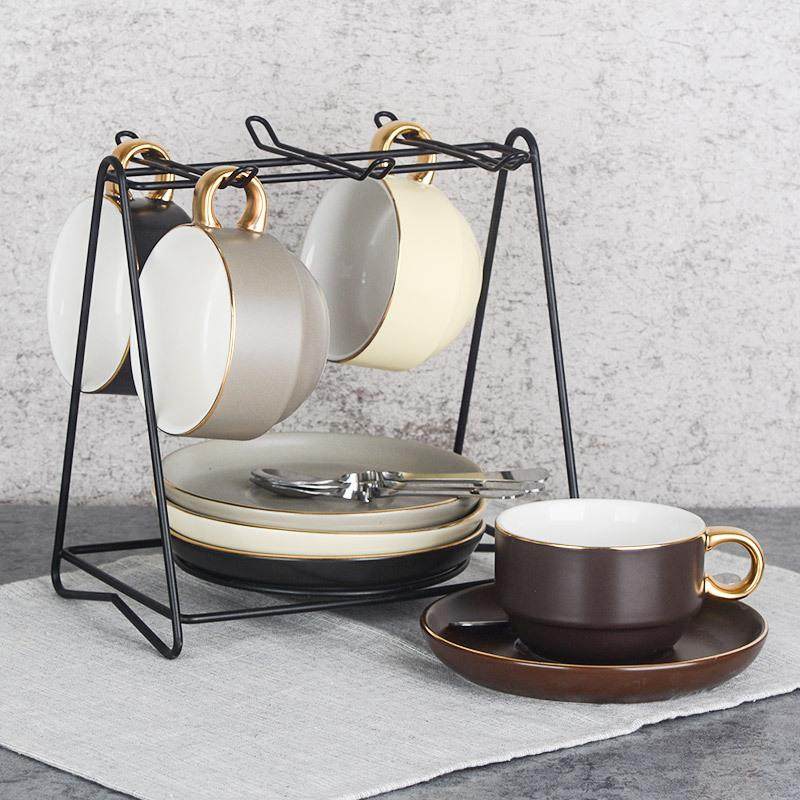 四福欧式小奢华咖啡杯套装陶瓷马克杯下午茶茶具套装英式下午茶杯