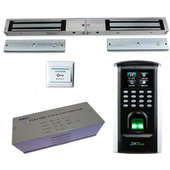 Access ZKTeco玻璃门木门铁门办公室门禁套装 指纹机套装 control