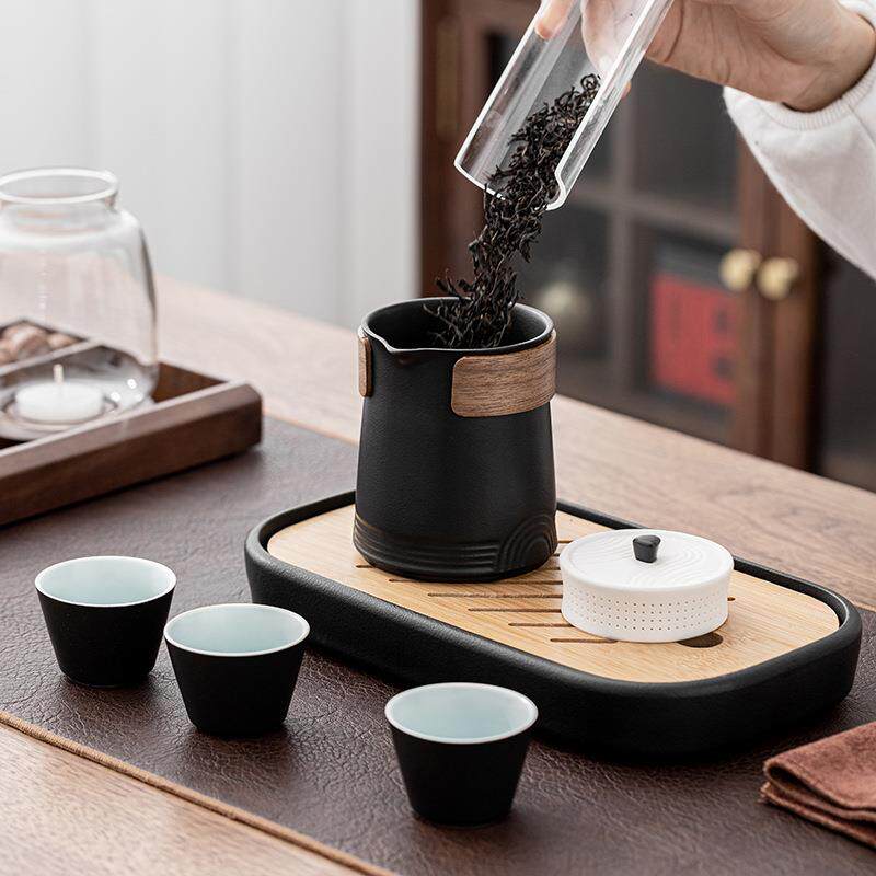 茶具套装企业会议活动德化陶瓷便携茶水分离茶礼商务礼品现代简约