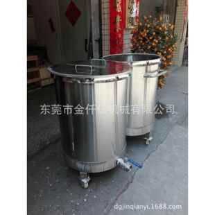 厂家供应304不锈钢加厚桶，密封桶，带盖不锈钢桶，不锈钢拉缸