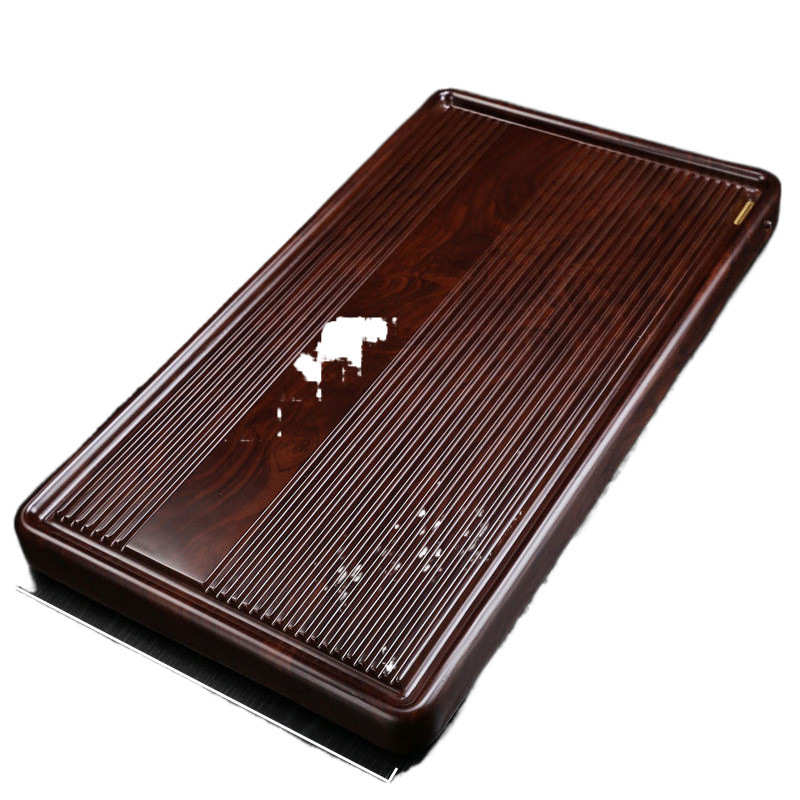 电木茶盘实木托盘家用现代简约花梨木功夫茶具大号黑檀木整块茶台