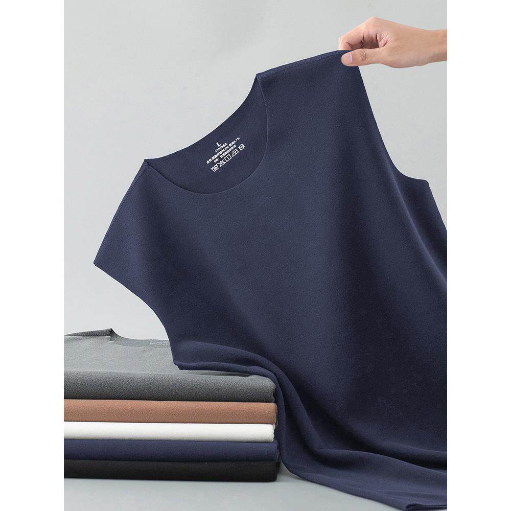 Home Daily~双面德绒保暖内衣男士背心内穿秋衣发热无袖打底马甲