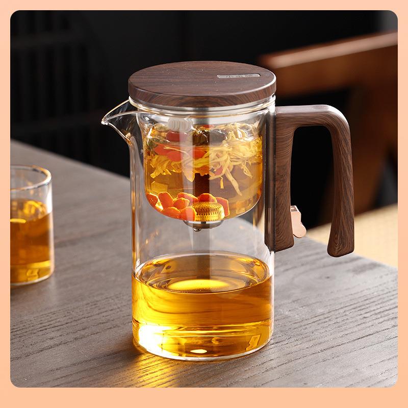 茶磁吸家用冲茶壶泡茶飘逸杯泡茶壶泡茶器玻璃过滤茶水分离