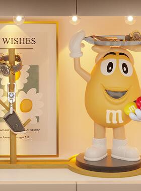 mm豆子客厅玄关钥匙收纳托盘装饰品乔迁新居礼品搬家摆设高端摆件