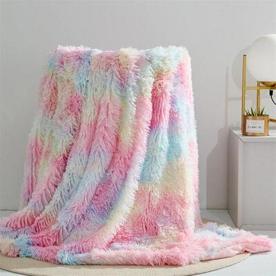 Mink fur blanket, long plush 水貂绒毛毯长毛绒