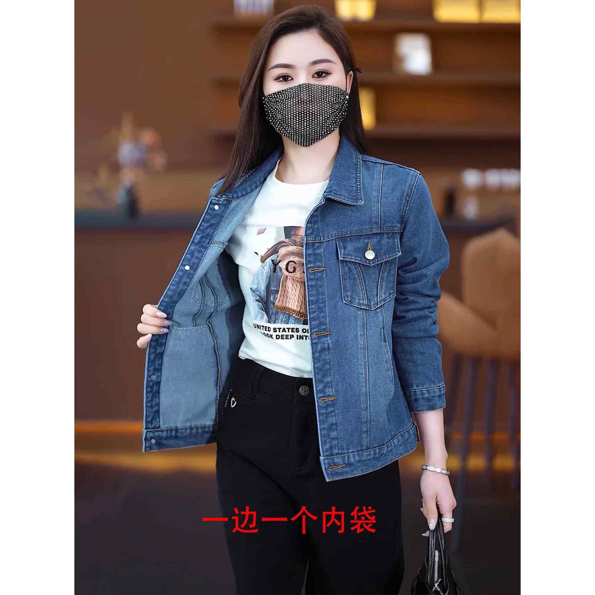 潮牌韩版百搭牛仔外套女短款春秋小个子休闲时尚学院风夹克上衣潮