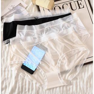Women Silky Underwear Ultra Thin No Show Panties Plus Size