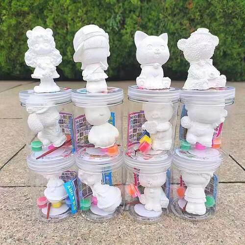 DIY Creative Graffiti Doll Painting Set - Includes cylindric