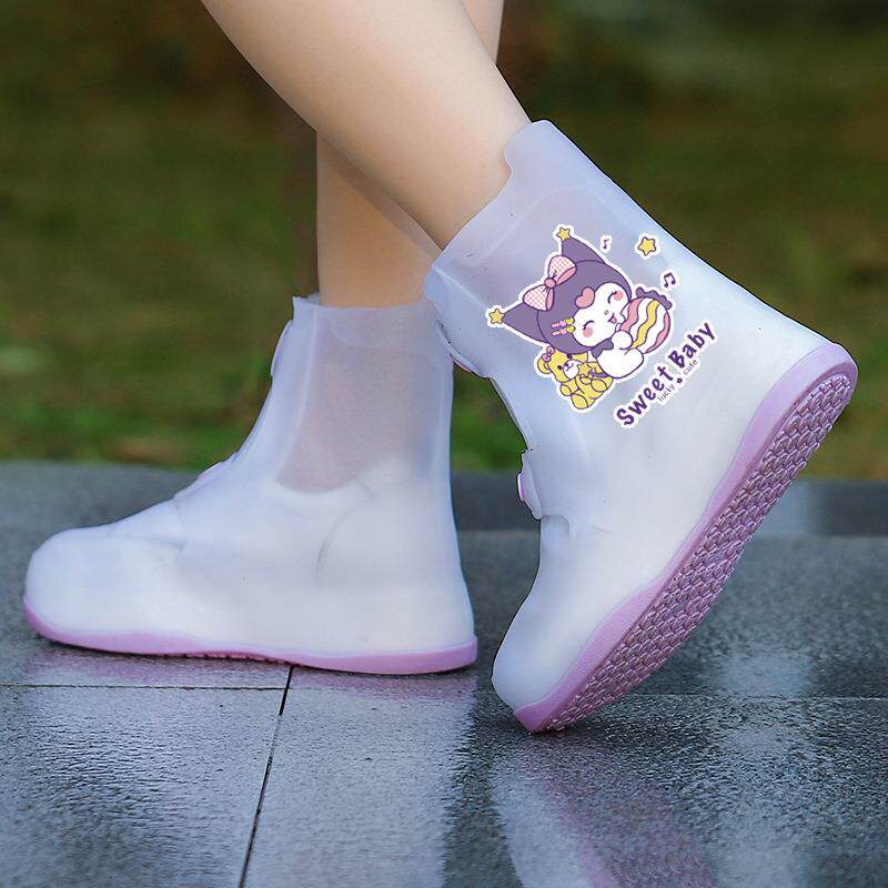 儿童雨鞋套女童雨天防水防滑小学生硅胶雨靴女款水鞋宝宝可爱卡通