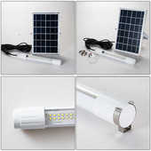 厂家批发 太阳能灯管家用户外庭院壁灯长条广告灯应急太阳能灯管