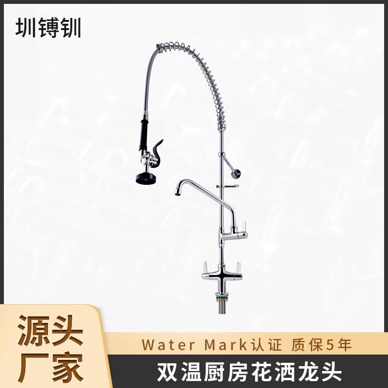 厨房冷热水龙头套装厨房洗菜盆高压冲洗花洒水龙头全铜水槽花洒