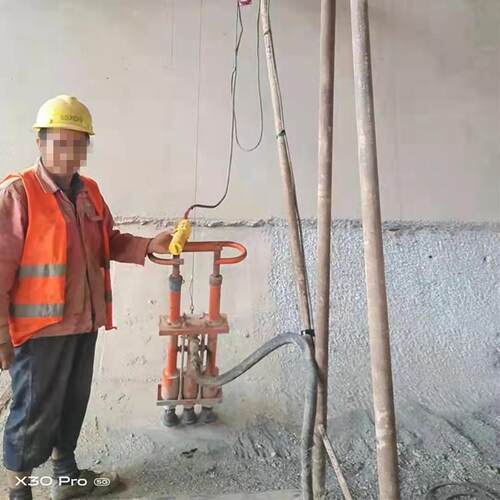 弧形面立面气动凿毛机可悬挂垂直桥梁拉毛机