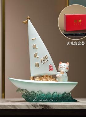 高档福鹿笔朋摆件筒步步高升办公室书房面装饰品笔收纳送桌老师友