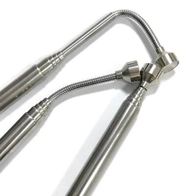 Portable Rotatable Silver Magnetic Pickup with Retractable P