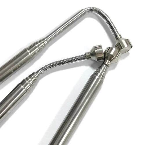 Portable Rotatable Silver Magnetic Pickup with Retractable P