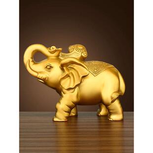 fc铜象摆件一对吸水客厅酒柜家居乔迁办公室店铺装饰工艺礼品全