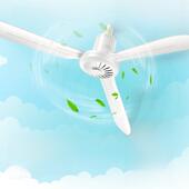 中联小吊扇家用大风扇三叶床上客厅餐厅吊扇大风力工厂宿舍电风扇