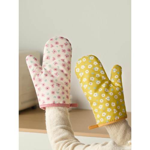 meelyhome防烫手套加厚隔热耐高温厨房烤箱专用微波炉烘焙手套