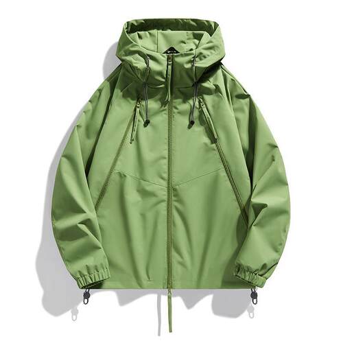 R 43596 Men's Women's Windproof Hooded Jacket 防风连帽夹克