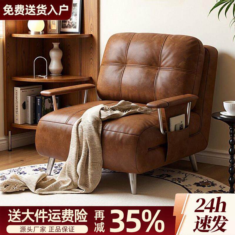 沙发牀摺叠一体两用小户型单人可长期睡轻奢沙发式伸缩牀2026新款